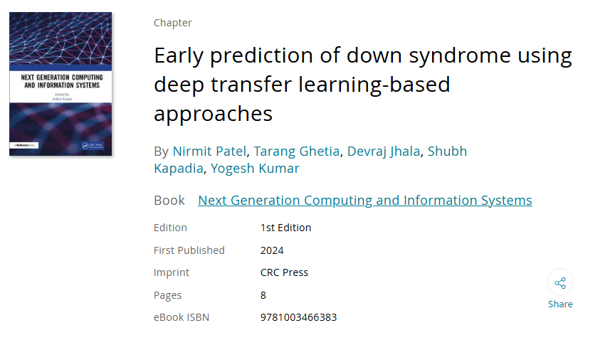 Early prediction of down syndrome using deep transfer learning-based approaches